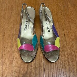 Vintage Bob Baker 1970’s clear peep toe heels| Size 7.5